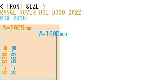 #RANGE ROVER HSE D300 2022- + RDX 2018-